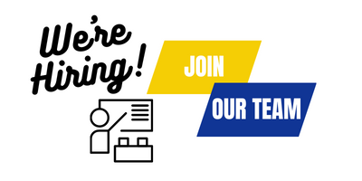 we're hiring join our team. teacher logo.