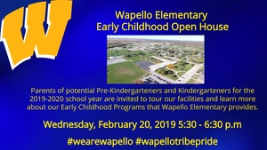 Wapello Elementary to Host Early Childhood Open House