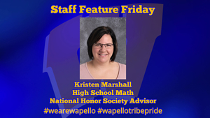 Staff Feature Friday - Kristen Marshall, HS Math Teacher, NHS Advisor