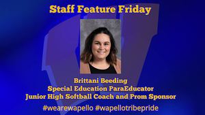 Staff Feature Friday - Brittani Beeding, Special Educaiton ParaEducator
