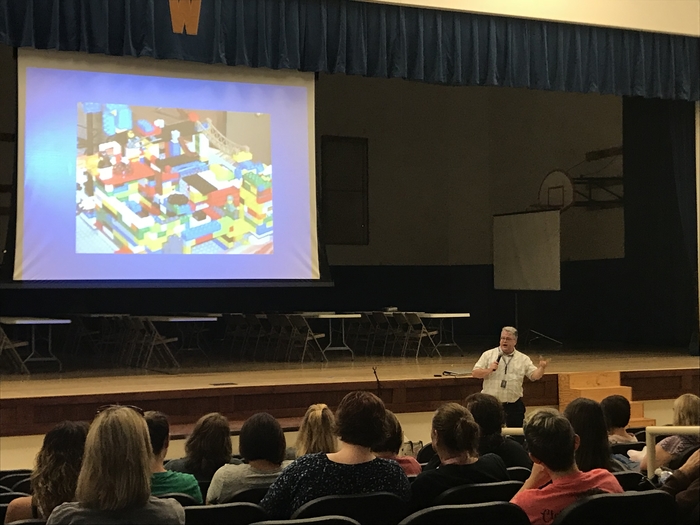Mr Peterson welcomes back the staff for the start of the 18-19 school year. 