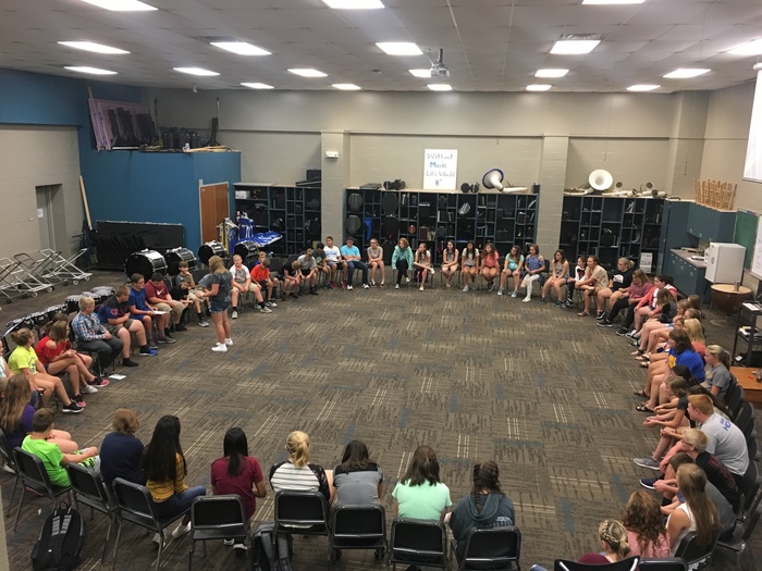 First day of MS Choir.  Lots of singers!