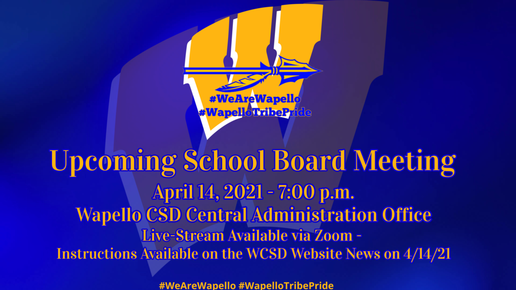 Upcoming School Board Meeting