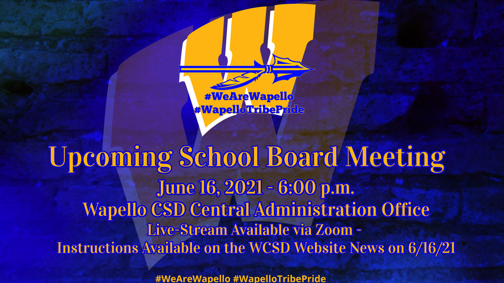 Upcoming School Board Meeting