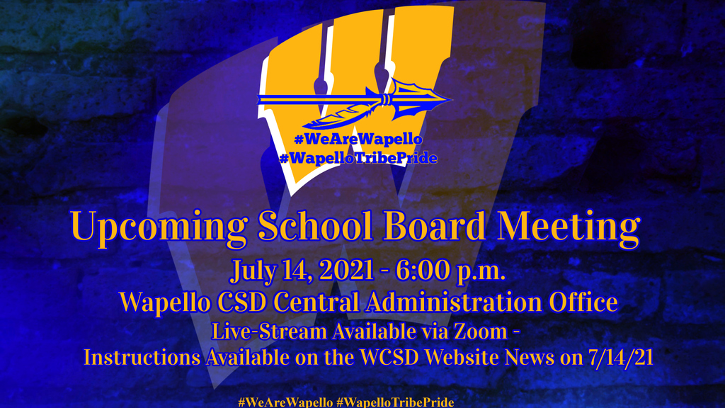 Upcoming School Board Meeting