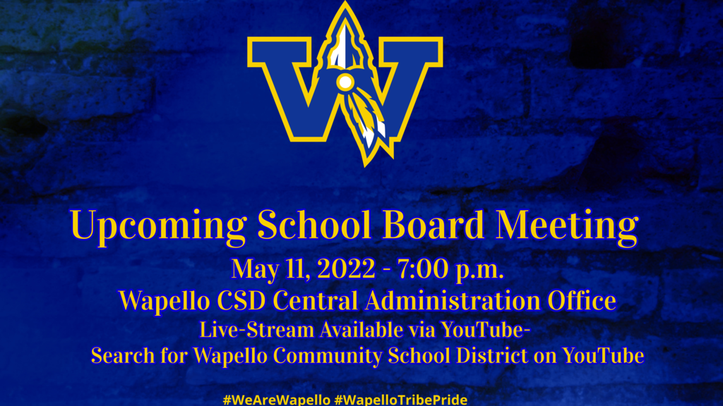 Upcoming School Board Meeting