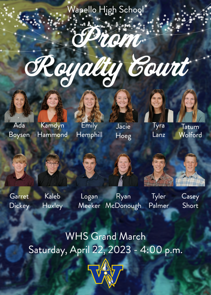 WHS Prom Royalty Court - April 23, 2023 - 4:00 p.m.