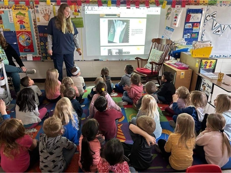 the boys and girls were guessing what body parts these X-rays are